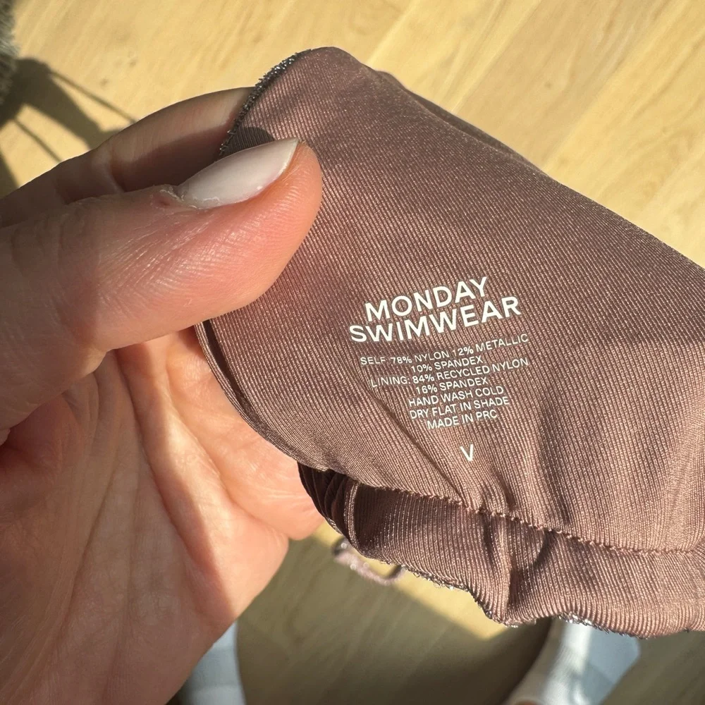 Monday Swimwear Mauve Size V Palma - Picture 4 of 5